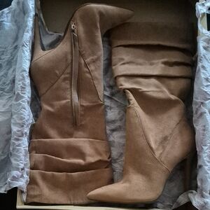 Jessica Simpson Tan Heeled Boots